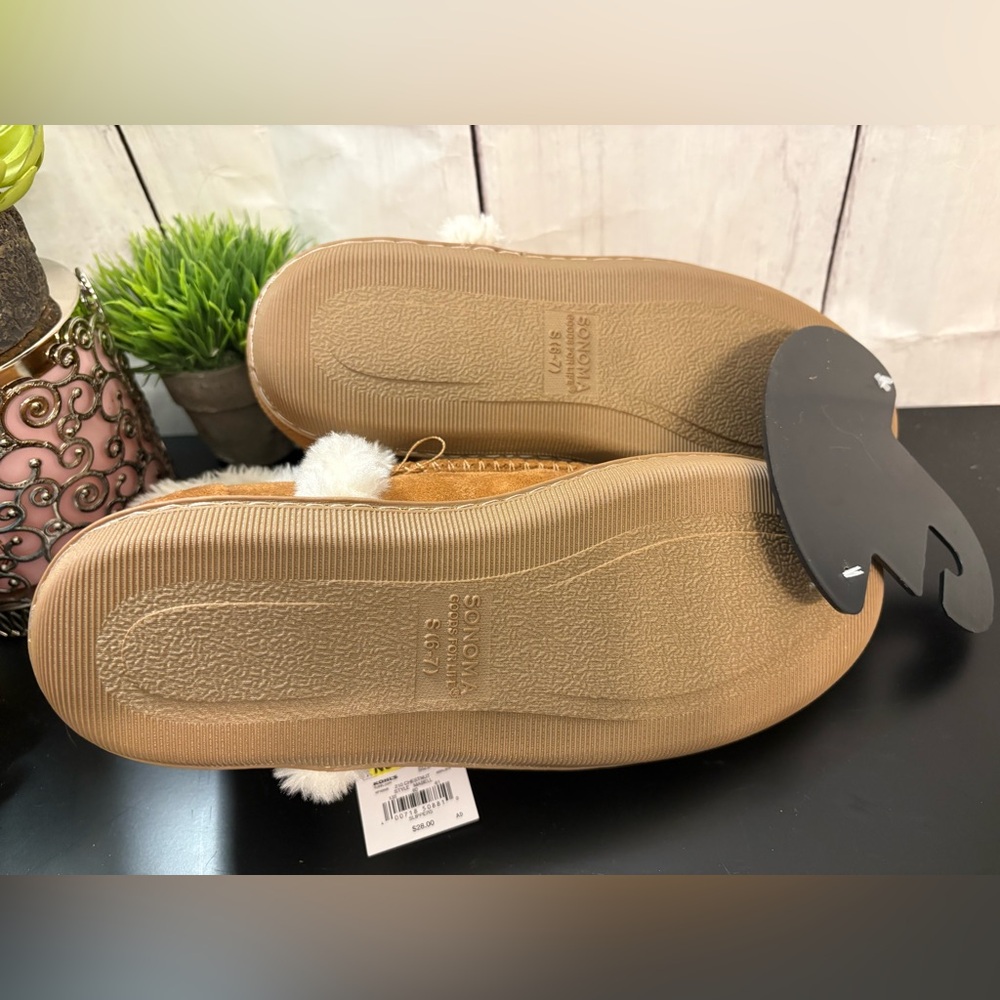 Sonoma Tan and Cream Cozy Slippers - Picture 3 of 4